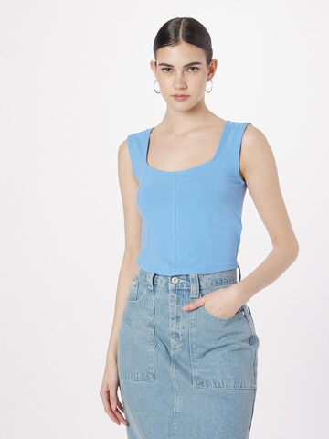Top di Urban Classics in blu: frontale