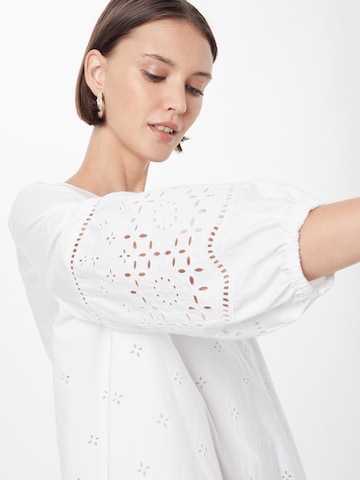 Club Monaco Jurk 'EYELET' in Wit