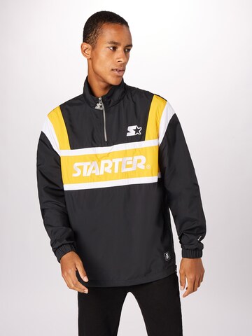 Starter Black Label Regular fit Prehodna jakna | črna barva: sprednja stran
