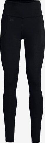 UNDER ARMOUR Skinny Sportbroek 'Motion' in Zwart: voorkant