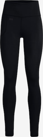 UNDER ARMOUR Skinny Workout Pants 'Motion' in Black: front