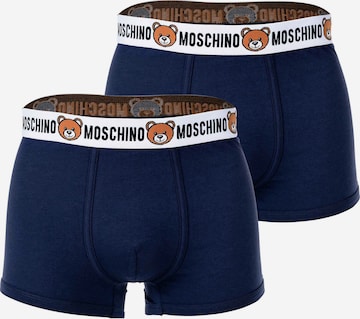 Boxers MOSCHINO en bleu : devant