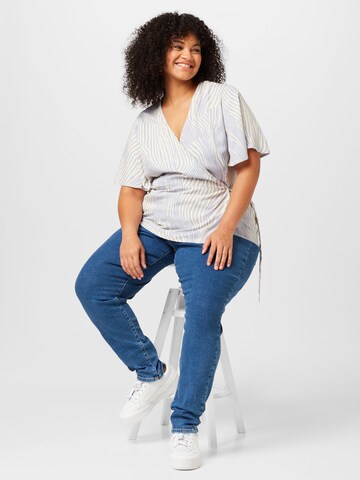 Selected Femme Curve - Blusa 'VALENCIA' en azul