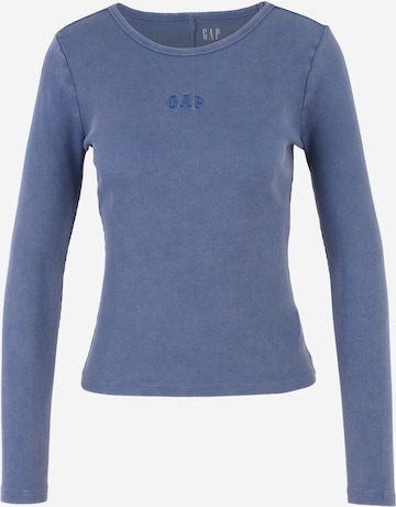 Gap Petite Shirt in Blue: front