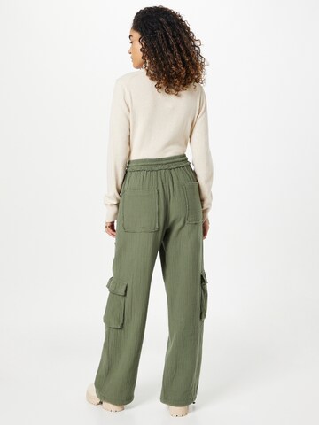 Wide Leg Pantalon cargo 'OMAHA' Résumé en vert