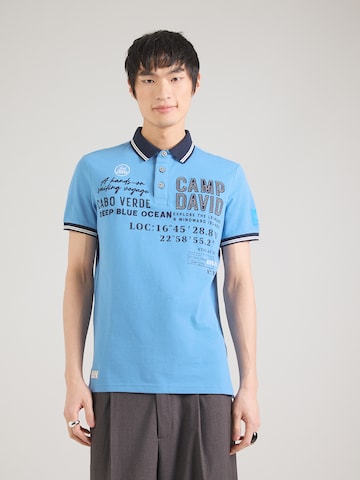 CAMP DAVID - Camiseta en azul: frente