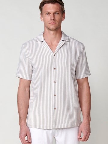 KOROSHI Regular fit Srajca | bež barva: sprednja stran