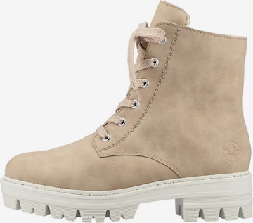 Rieker Schnürstiefelette in Beige