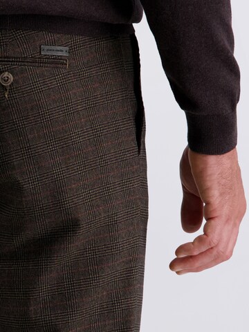 PIERRE CARDIN Regular Broek 'Calais' in Bruin