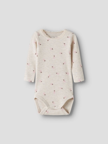 NAME IT Rompertje/body 'NBFLAUREL' in Beige