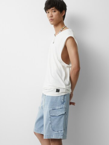 Loosefit Pantalon cargo Pull&Bear en bleu