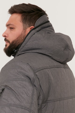 Blend Big Winter Jacket 'BT BORIS' in Grey
