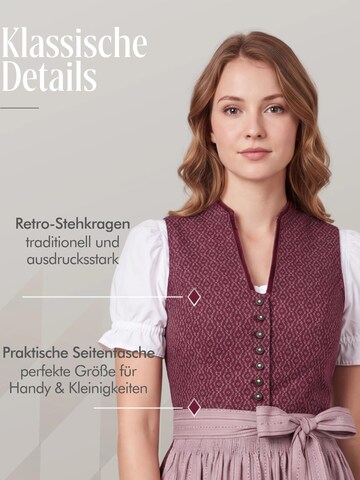 Trachtenhof Nübler Dirndl 'Dirndl Midi Frieda' in Purple