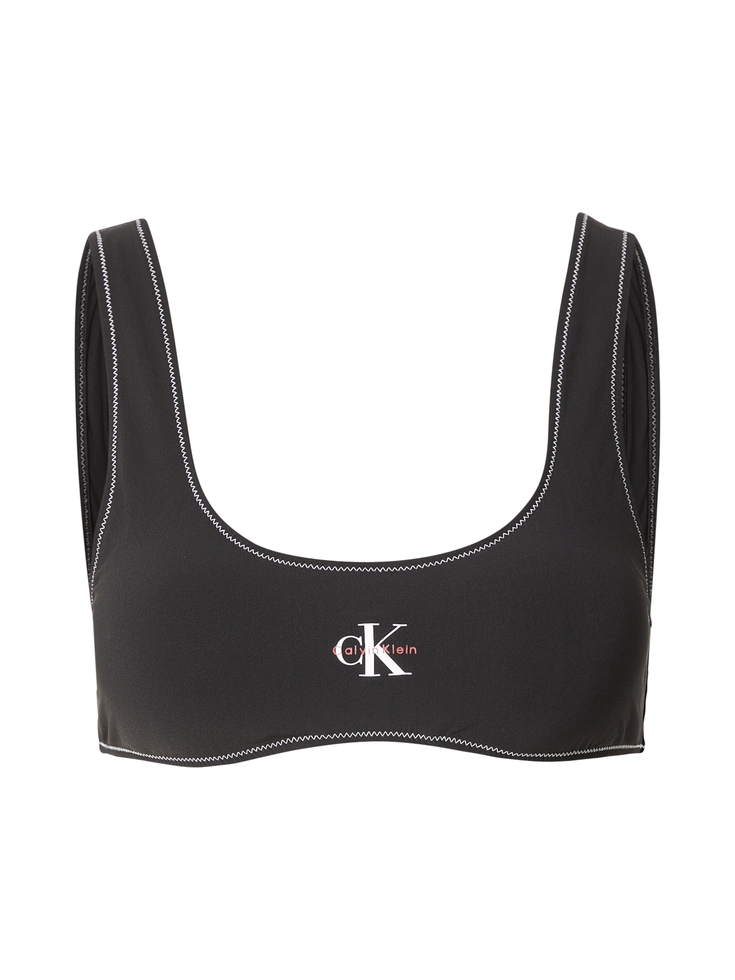 Calvin Klein Swimwear Μπουστάκι Τοπ μπικίνι σε μαύρο: μπροστά