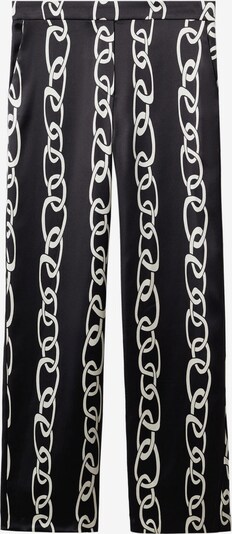 Pantaloni MANGO pe negru / alb natural, Vizualizare produs