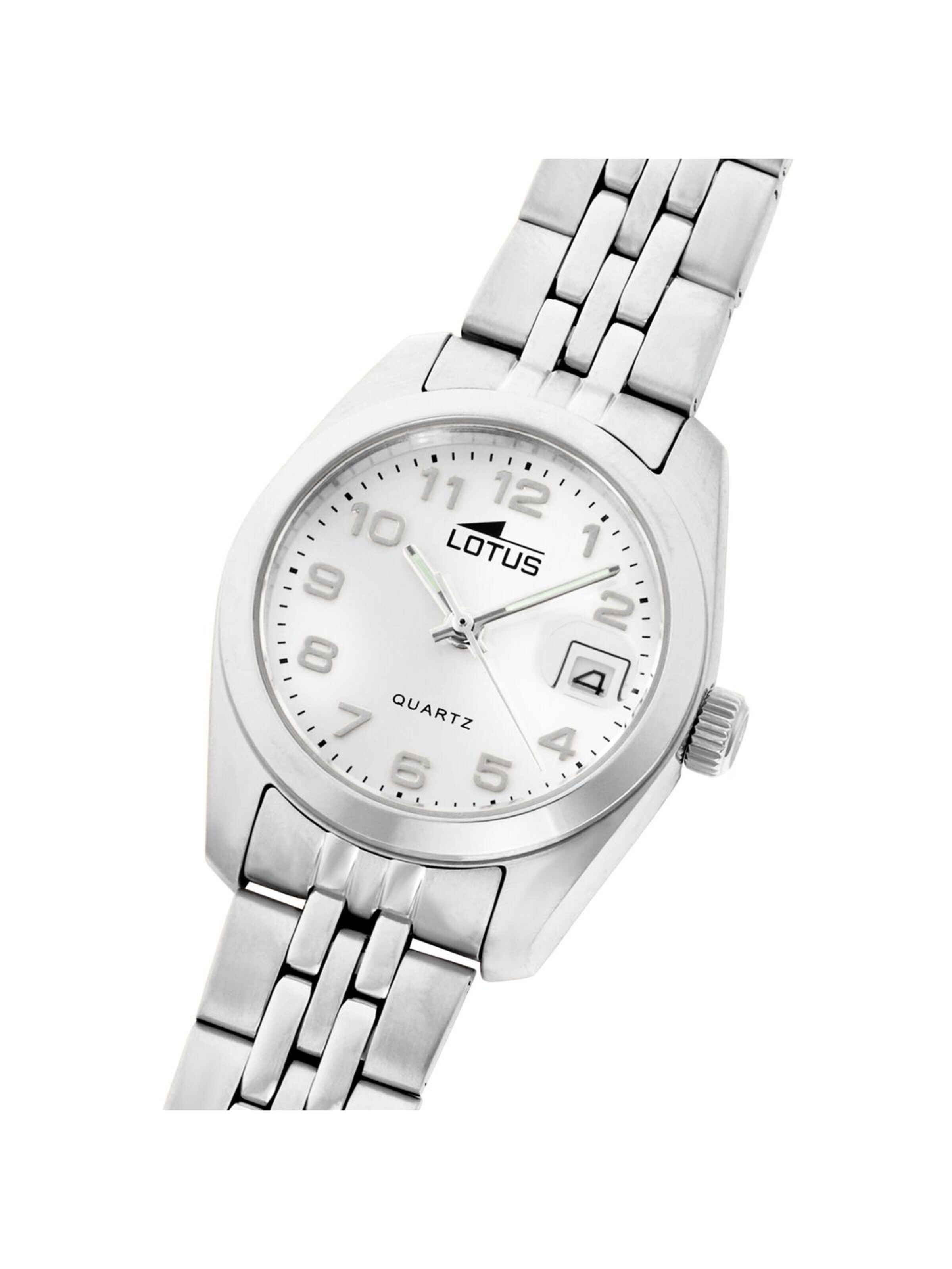 Montre à affichage analogique Lotus en blanc