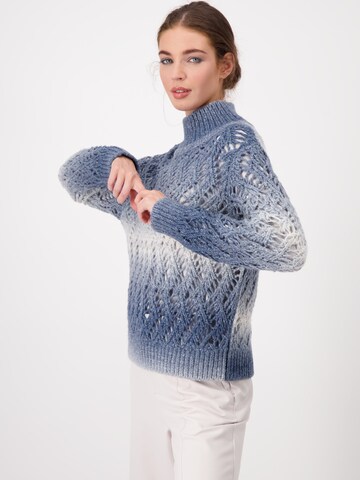 monari - Pullover 'Spacedye' em azul