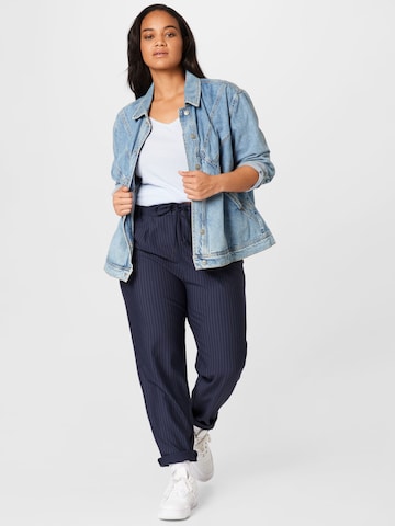 ONLY Curve Regular Pants 'POPTRASH' in Blue