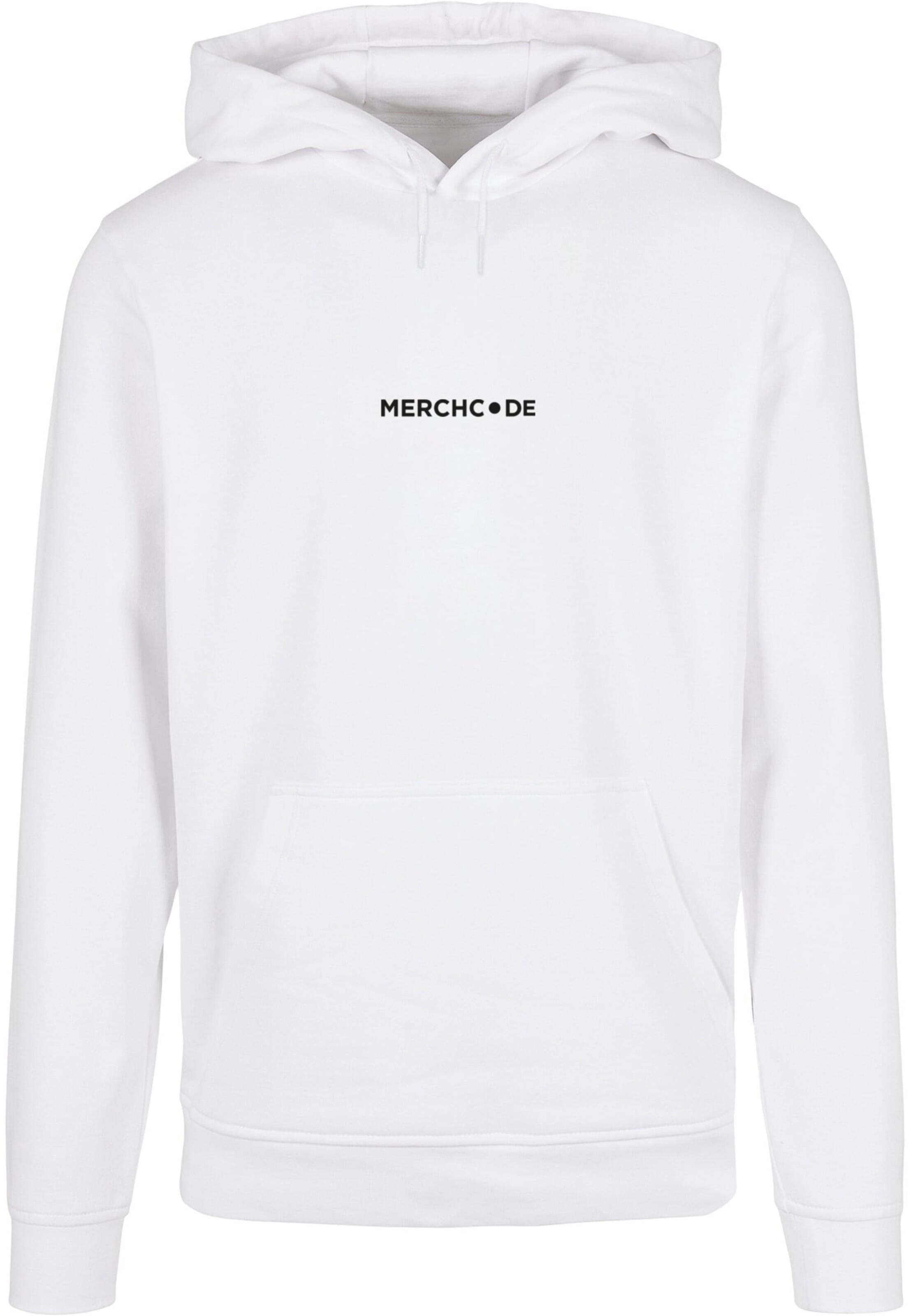 Merchcode Sweatshirt 'Break The Rules' in Weiß: Vorderseite