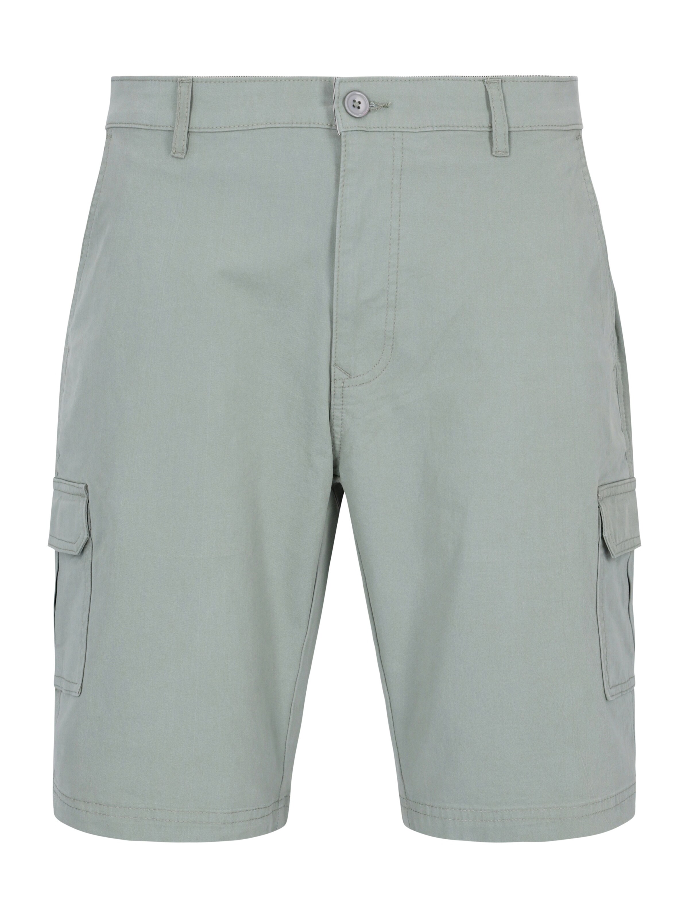 HAJO Hose 'elastische Bermudashort mit Cargotaschen'‌‌‌‌‌‌‌‌ in Grün: Vorderseite
