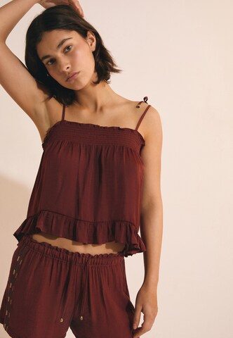 Camicia da notte 'Orin' di ETAM in rosso