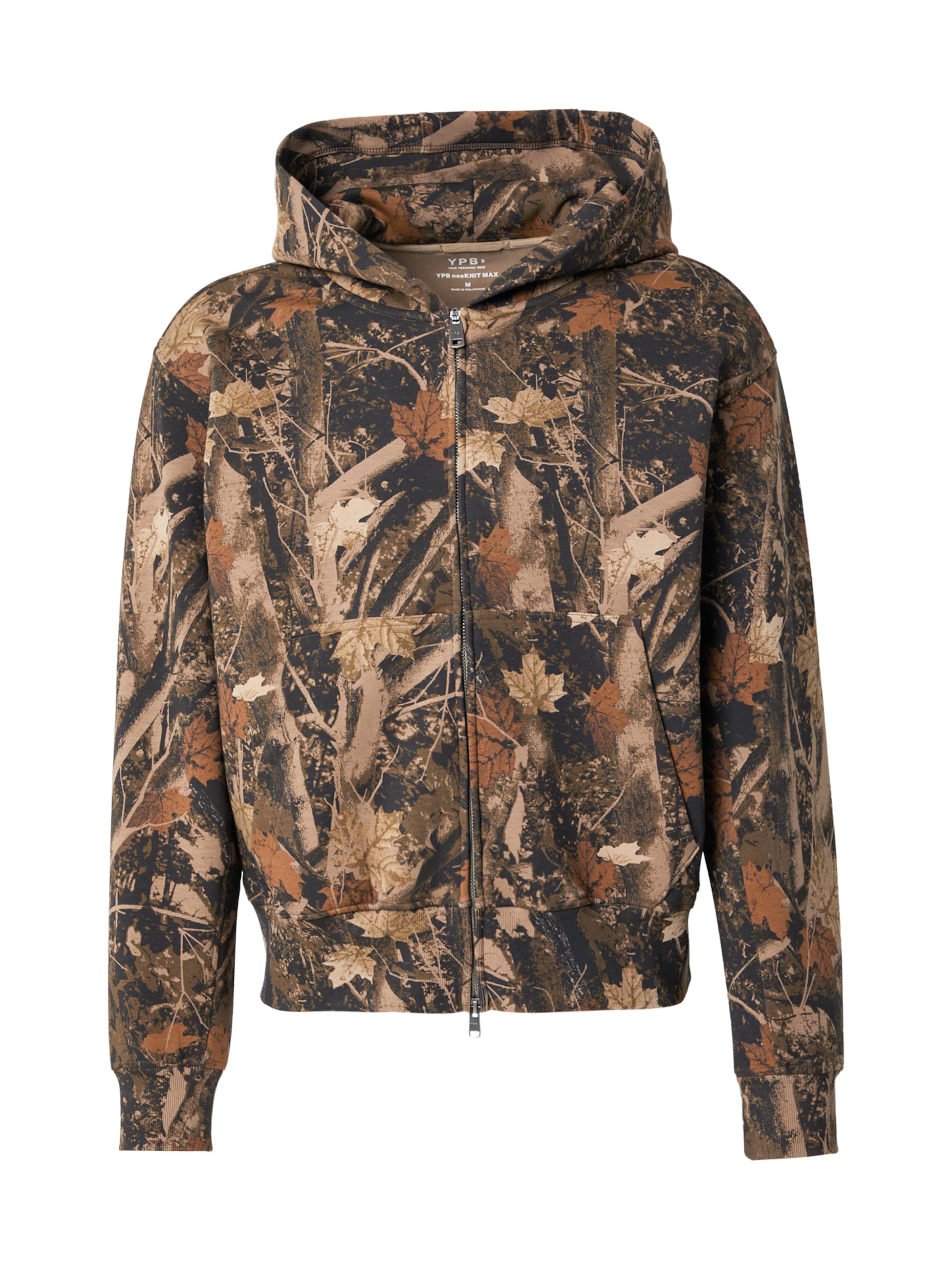 Abercrombie & Fitch Ζακέτα φούτερ σε πράσινο: μπροστά