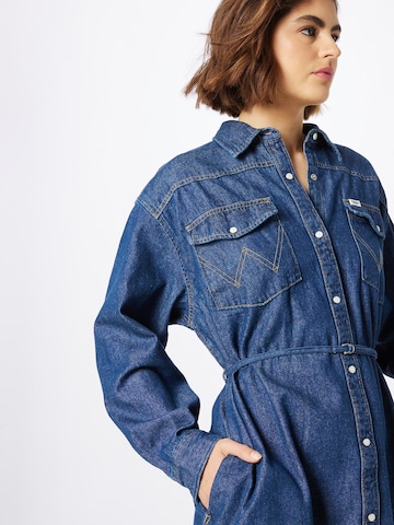 WRANGLER Blousejurk 'Jumbo' in Blauw