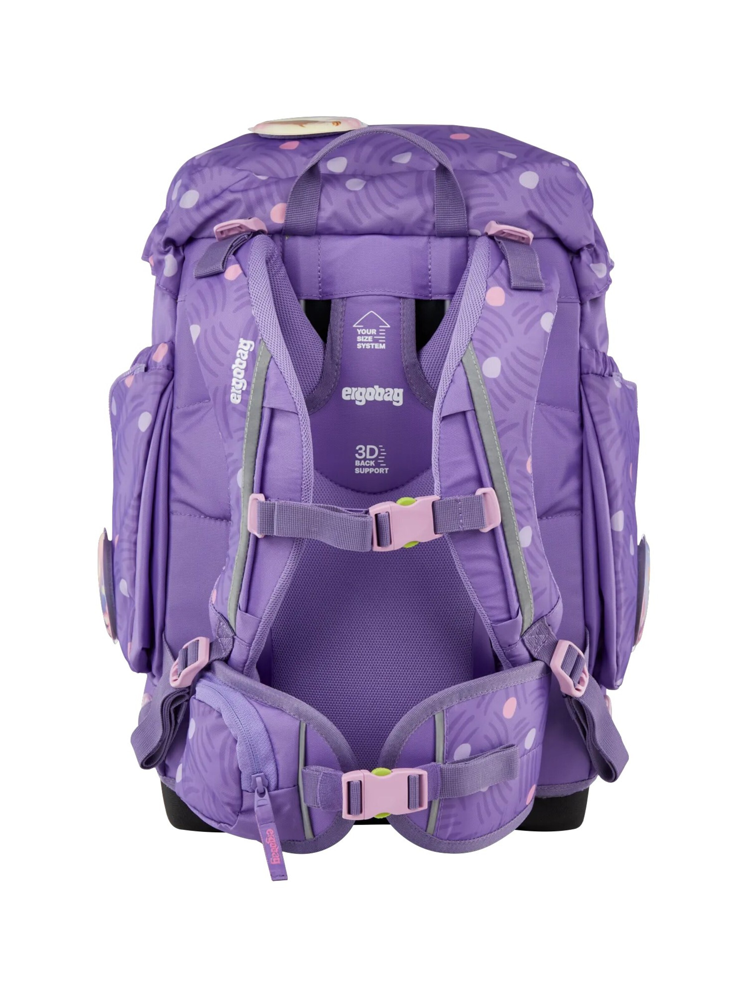 ergobag Backpack 'Schulranzen-Set maxi Set' in Purple