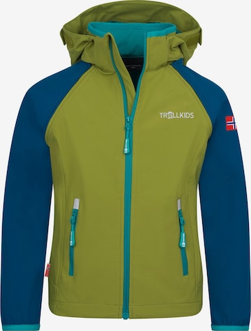 TROLLKIDS Outdoor jacket in Green: front