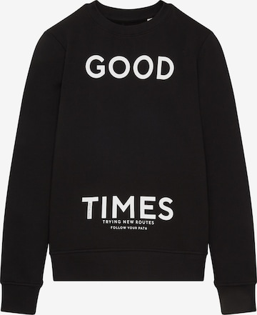 TOM TAILOR Sweatshirt in Black: front