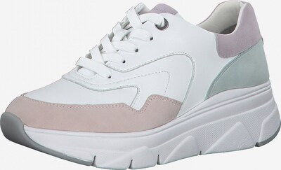 TAMARIS Låg sneaker i mint / lila / puder / vit, Produktvy
