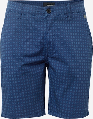 BLEND Normální Chino kalhoty – modrá: přední strana