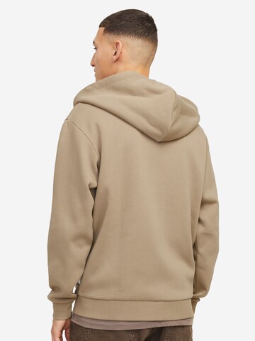 JACK & JONES Sweat jacket 'Bradley' in Beige