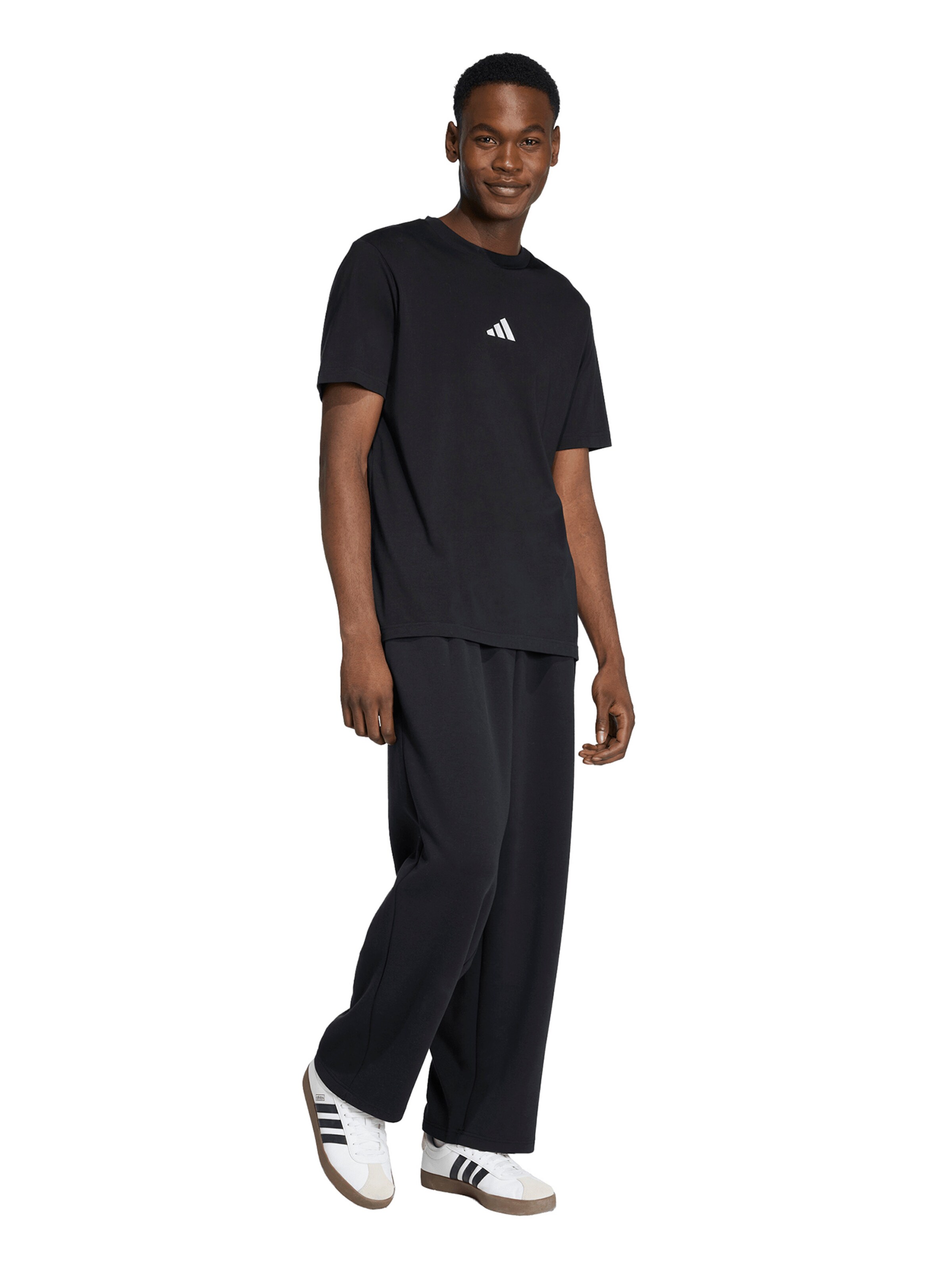 ADIDAS SPORTSWEAR - Loosefit Calças de desporto 'Soft Lux' em preto