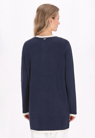 Cardigan DreiMaster Klassik en bleu