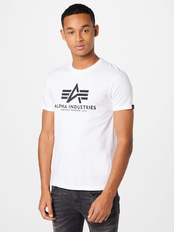 ALPHA INDUSTRIES T-shirt i svart: framsida