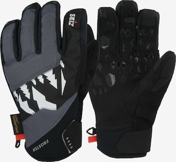 Seiz Full Finger Gloves in Black: front