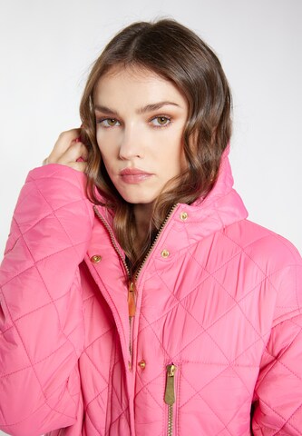 Cappotto di mezza stagione 'Tylin' di faina in rosa