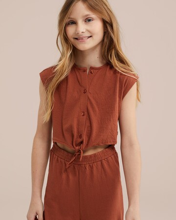 WE Fashion Kezeslábasok - barna: elől