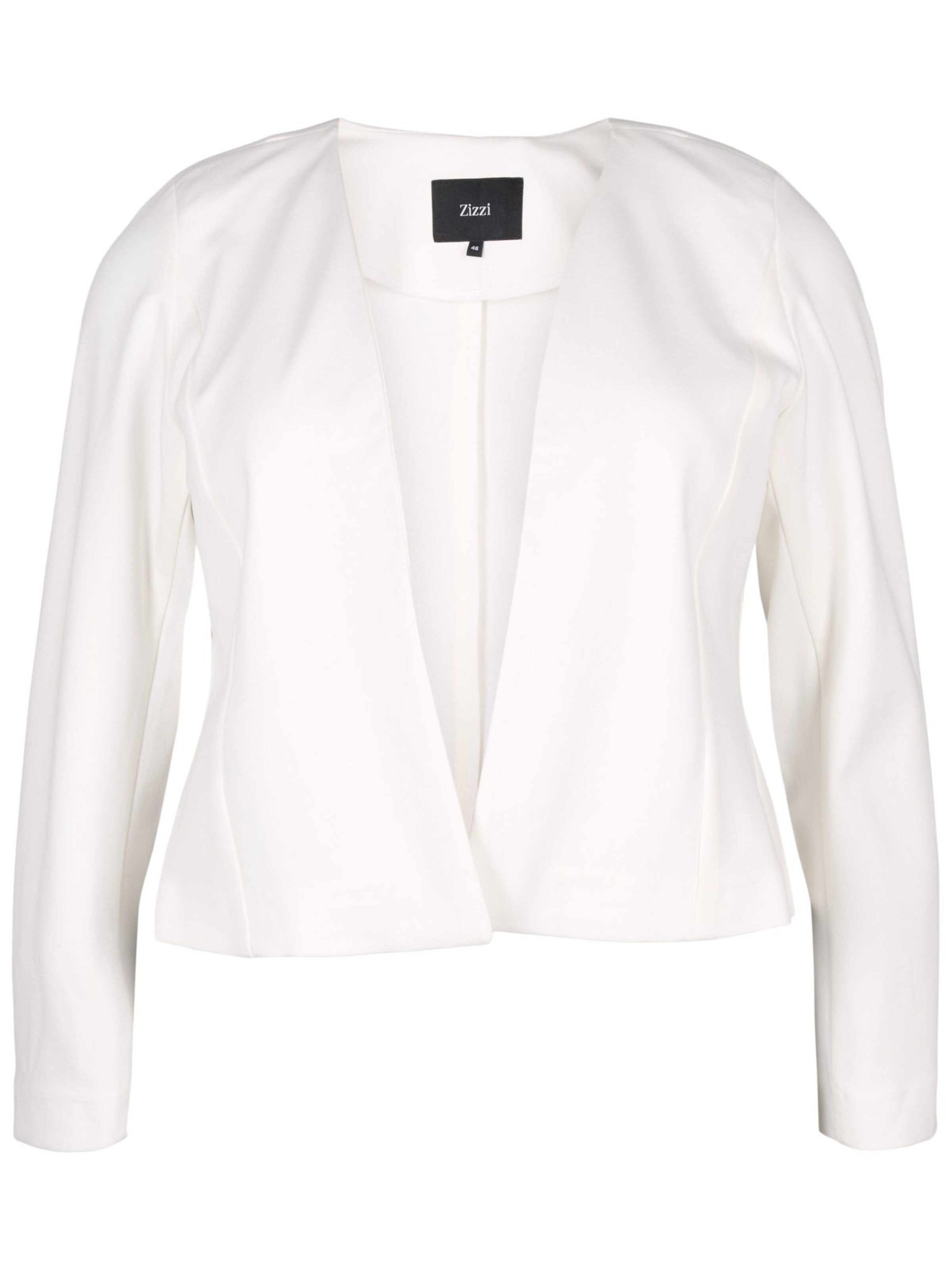 Zizzi Blazer 'MADDIE' in White: front