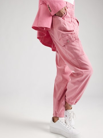 rožinė Marks & Spencer Siaurėjantis Laisvo stiliaus kelnės