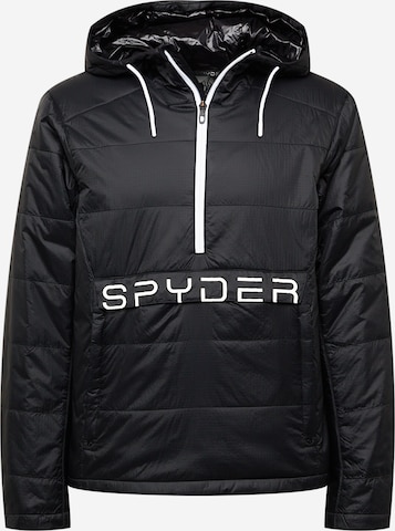 Spyder Outdoor jacket in Black: front