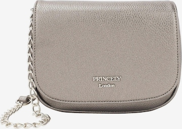 Princely London Umhängetasche 'Betty' in Silber: Vorderseite
