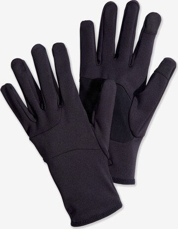 BROOKS Athletic Gloves 'Fusion' in Black: front