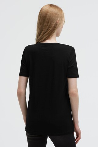 Soccx T-Shirt mit Rundhalsausschnitt und Artwork in Schwarz