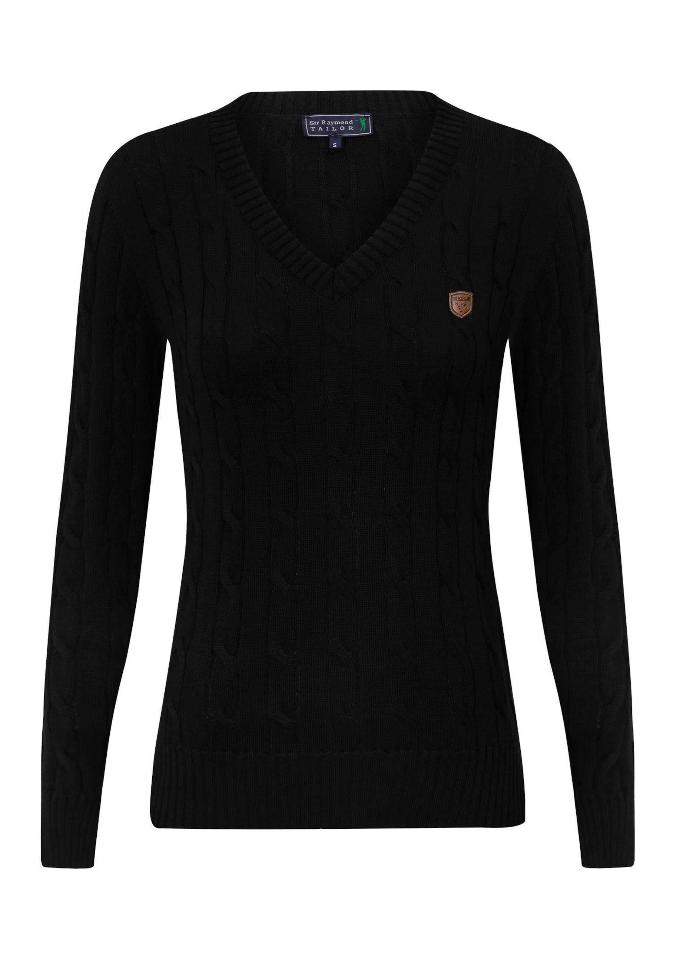 Sir Raymond Tailor Strickpullover 'Frenze' in Schwarz: Vorderseite