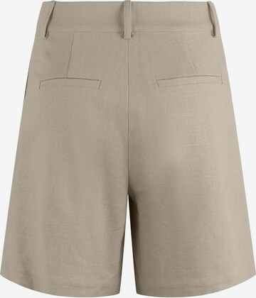 Y.A.S Loose fit Pleat-Front Pants 'ISMA' in Beige