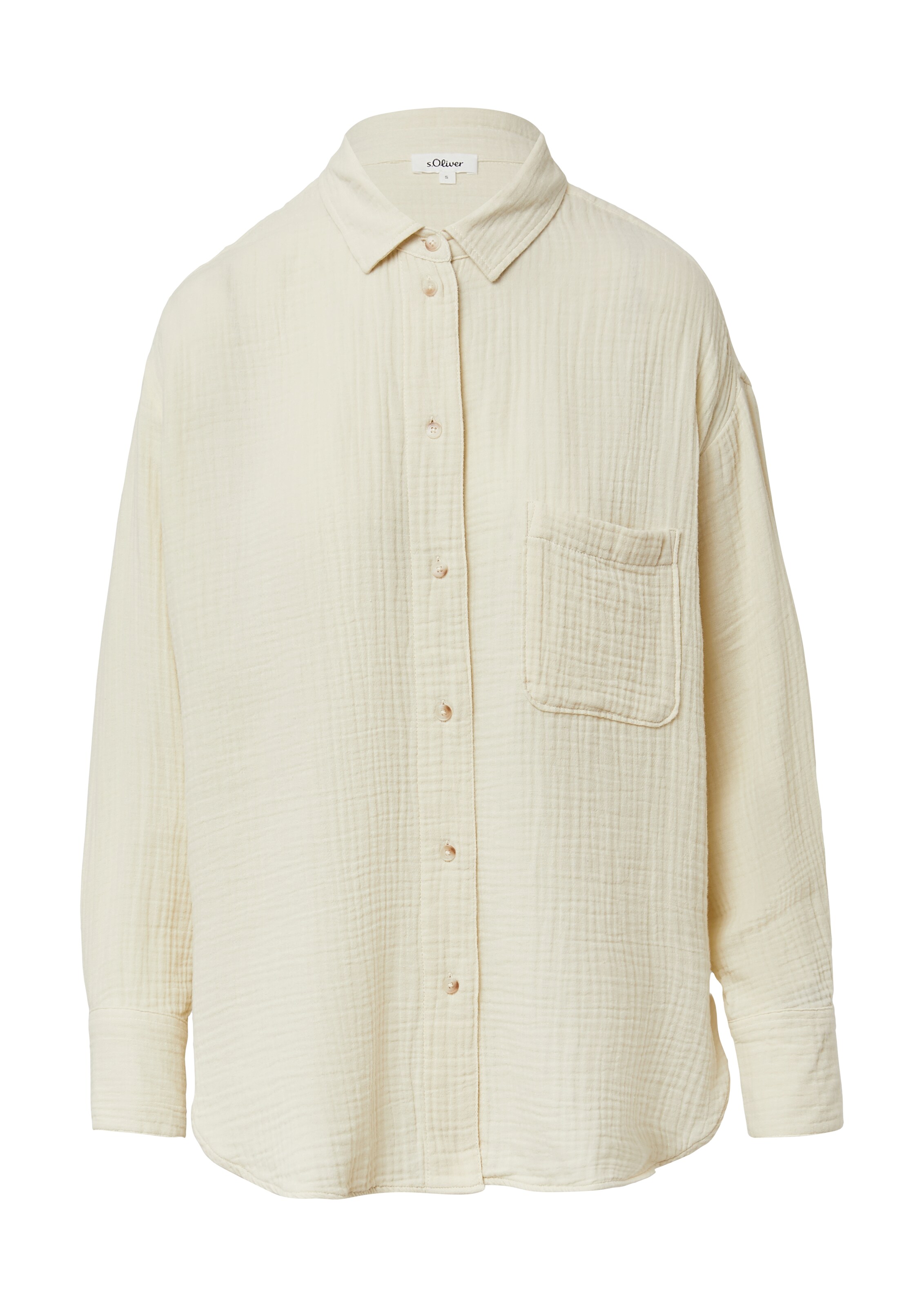 s.Oliver Bluse in Beige: Vorderseite