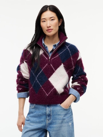 Tommy Jeans - Pullover em vermelho: frente