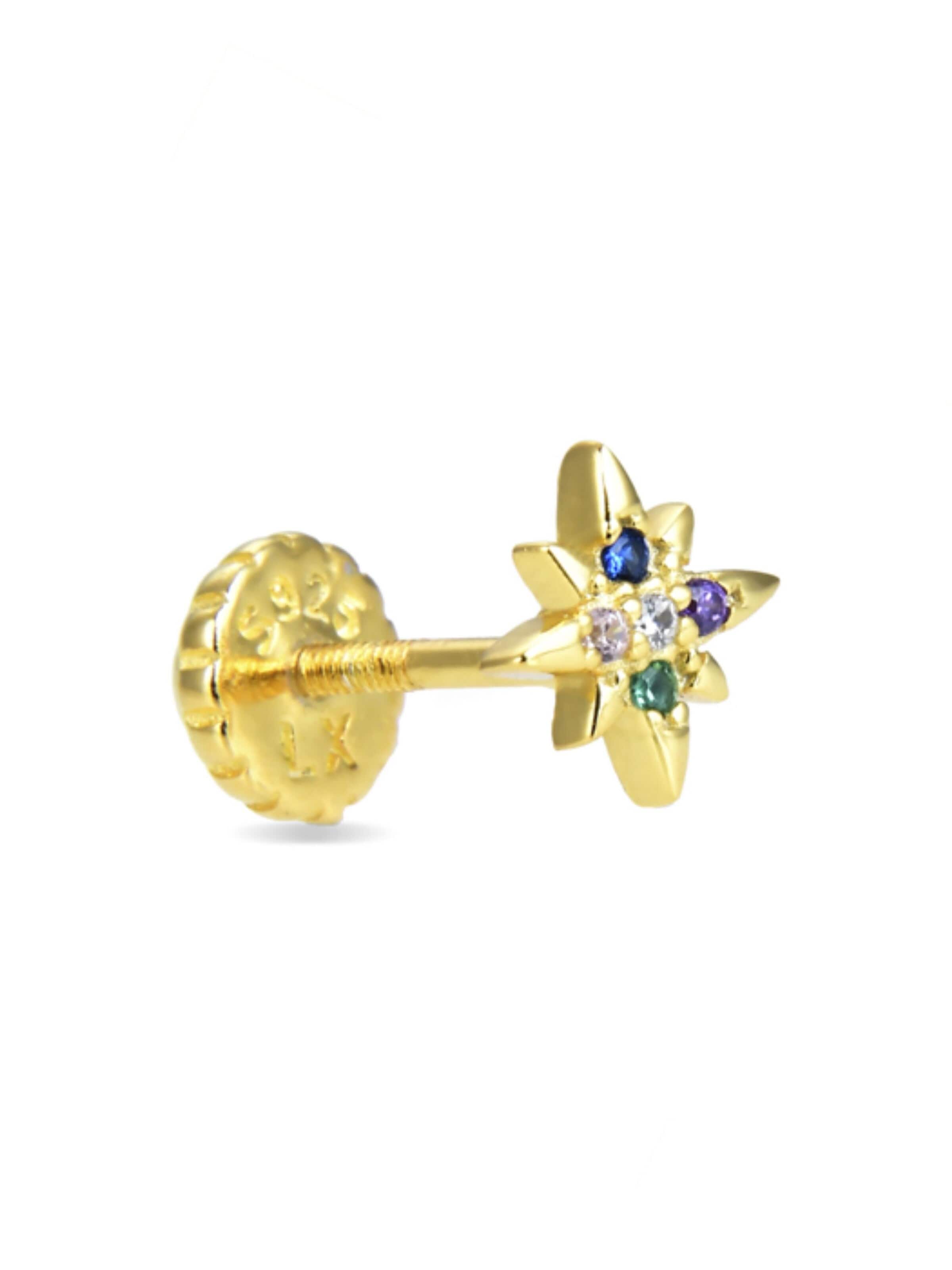 Luxenter Piercings 'Waruan' in Gold: front